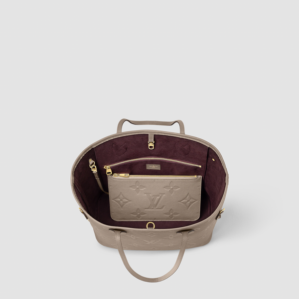 Louis Vuitton Neverfull MM (Without Pouch) Monogram Empriente Turtledove in  Cowhide Leather with Gold-tone - US