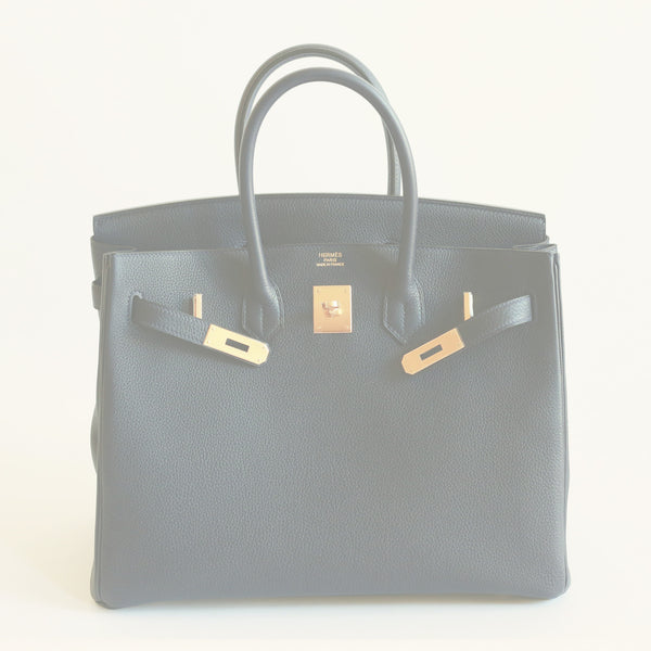 Hermès Birkin 35 Blue Nuit Togo GHW ○ Labellov ○ Buy and Sell