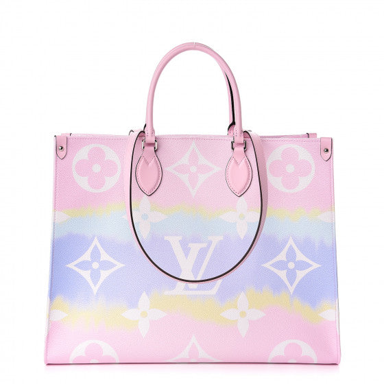 louis vuitton on the go tote pink