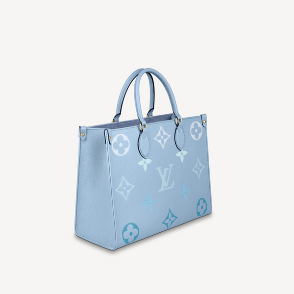 LOUIS VUITTON Empreinte Monogram Giant By The Pool Onthego MM Summer Blue  938030