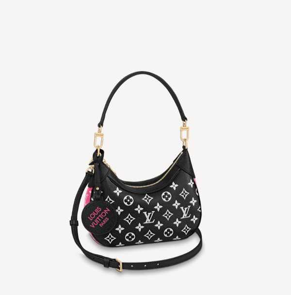 Louis Vuitton Black x White x Pink Monogram Empreinte Bagatelle BB