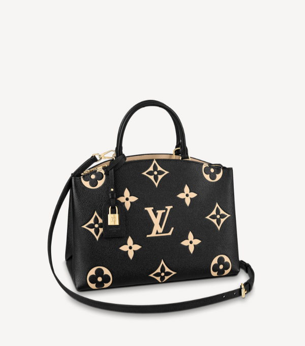 Louis Vuitton Turtledove Monogram Empreinte Leather Grand Palais mm Bag w/o Shoulder Strap