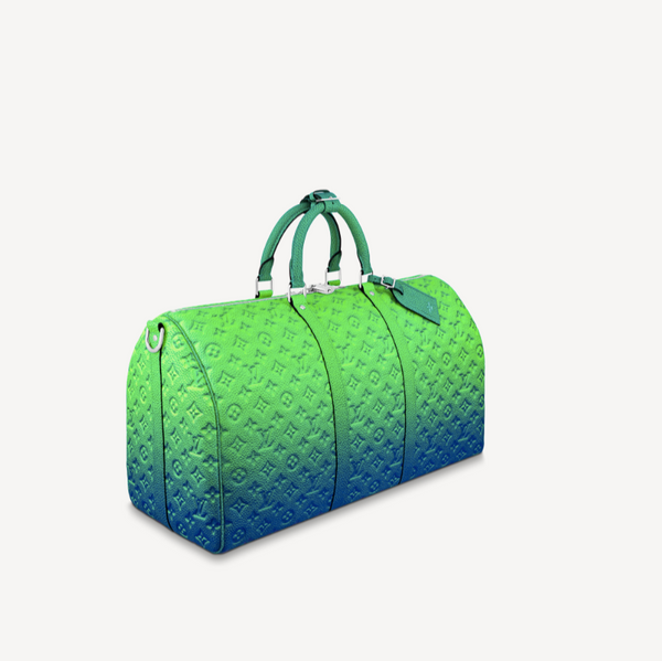 lv green duffle bag