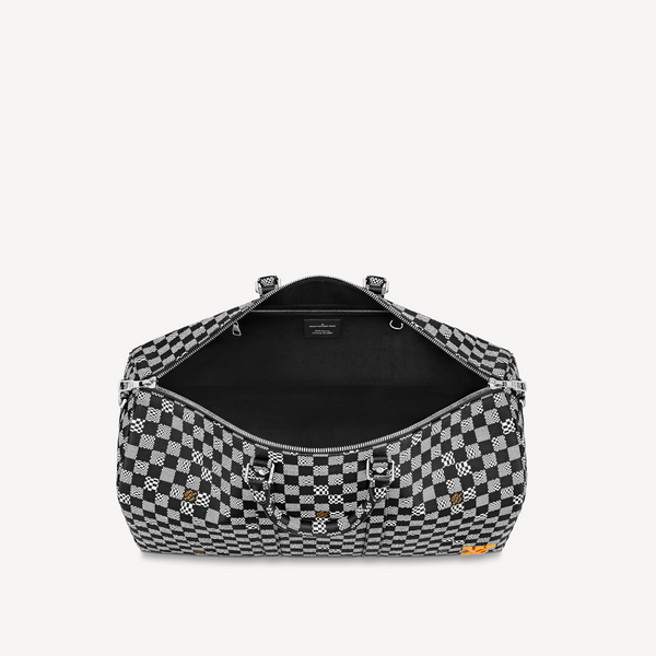 Louis Vuitton Black Distorted Damier Keepall Bandouliere 50 Duffle