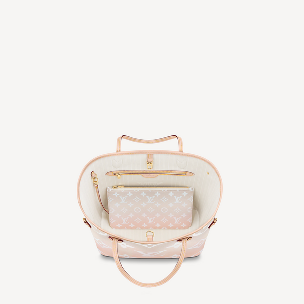 white louis vuitton bag pink inside