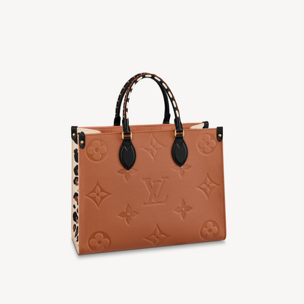 Louis Vuitton LV OntheGo MM Wild at Heart Black Leather ref.318340