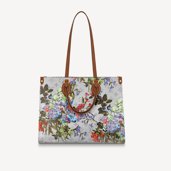 Louis Vuitton Floral And Silver Canvas Garden Capsule OnTheGo MM