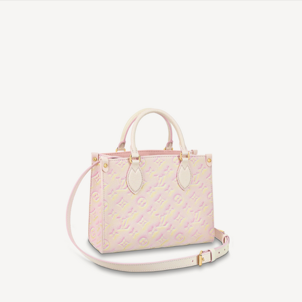 Louis Vuitton OnTheGo PM Pink in Coated Canvas with Gold-tone - US