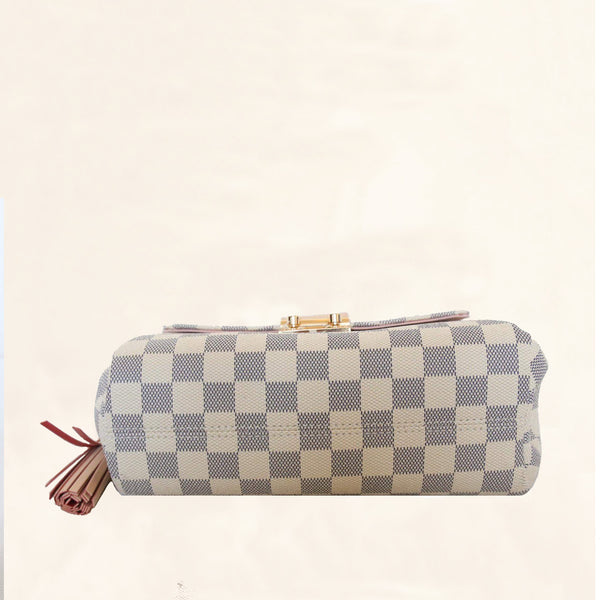 Louis Vuitton LV croisette bag in damier azur new Beige Cloth ref
