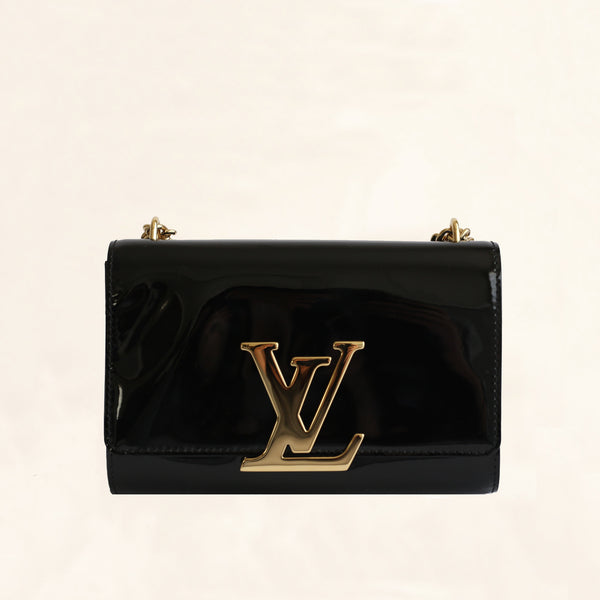 Louis Vuitton Vernis Louise Clutch Black – Coco Approved Studio
