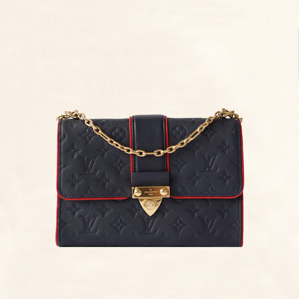 Louis Vuitton Multicartes M67263 Empreinte Leather Card Case Marine Rouge