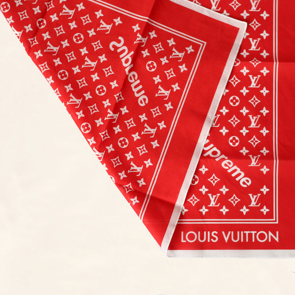 Louis Vuitton x Supreme Bandana! Brand New $900 Available In Store Or Call  To Order!