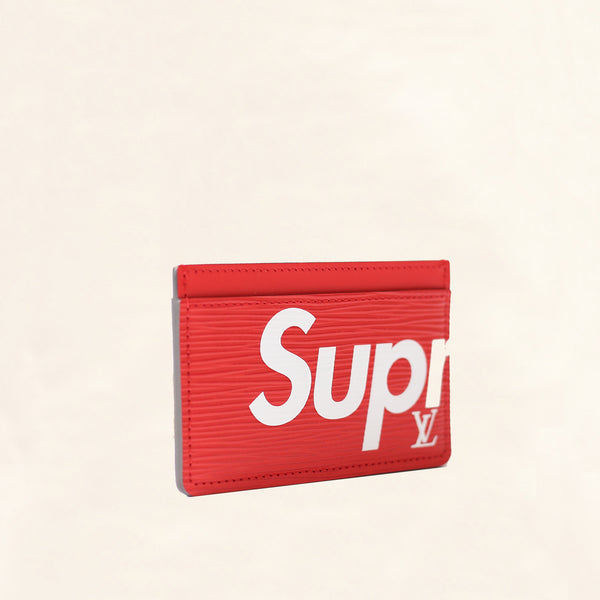 Louis Vuitton X Supreme Red Leather Small Bag, wallets & cases