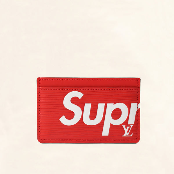 RARE* Supreme X Louis Vuitton Epi Leather Card Holder Wallet for