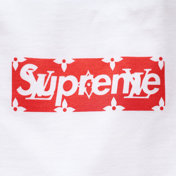 Louis Vuitton | Supreme T-Shirt | White L / White by The-Collectory
