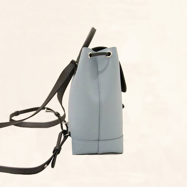 Louis Vuitton Blue/Pink Calfskin Leather Lockme Backpack - Yoogi's