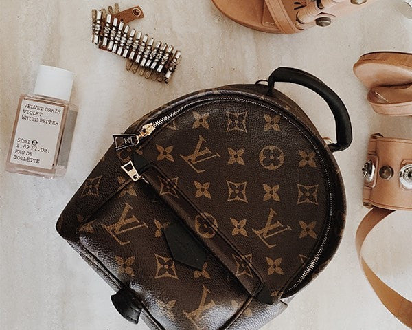 louis vuitton calfskin palm springs backpack mini straps black Louis Vuitton | Monogram Palm Springs