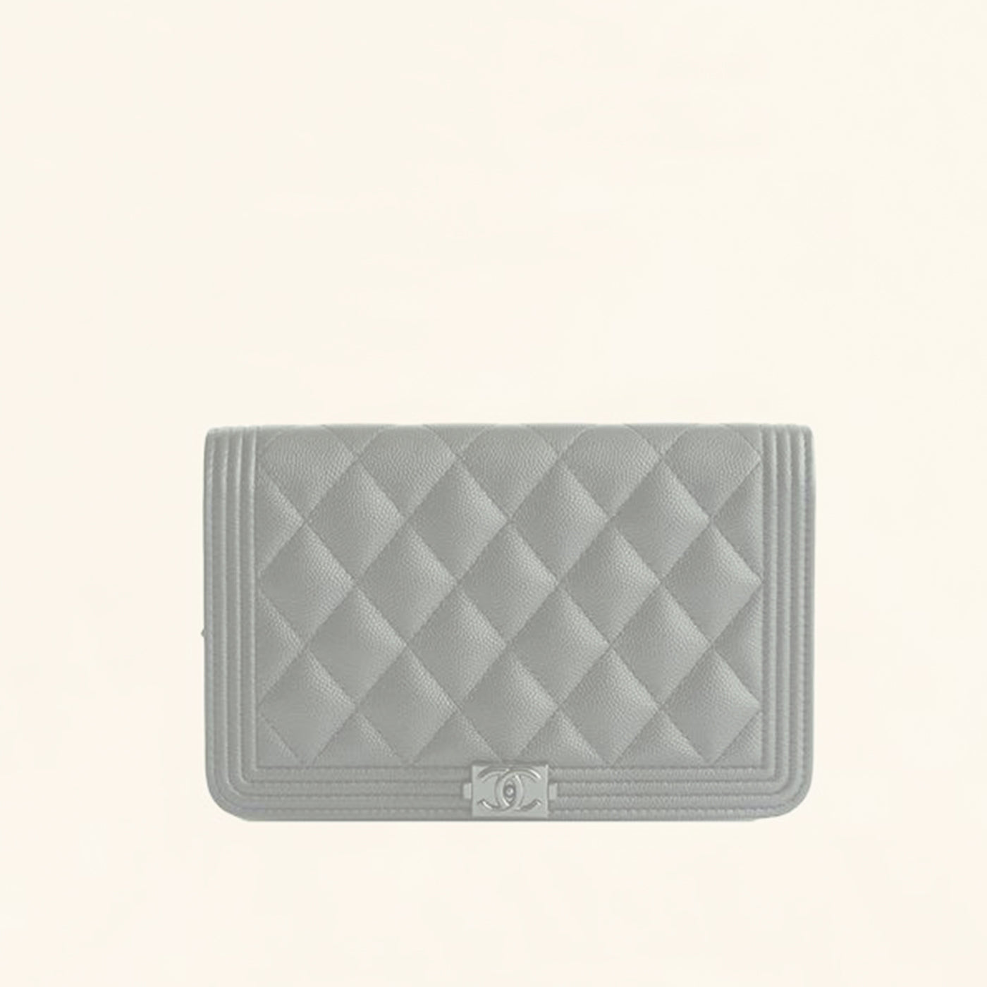 Chanel | Calfskin So Black Boy Wallet on Chain | WOC