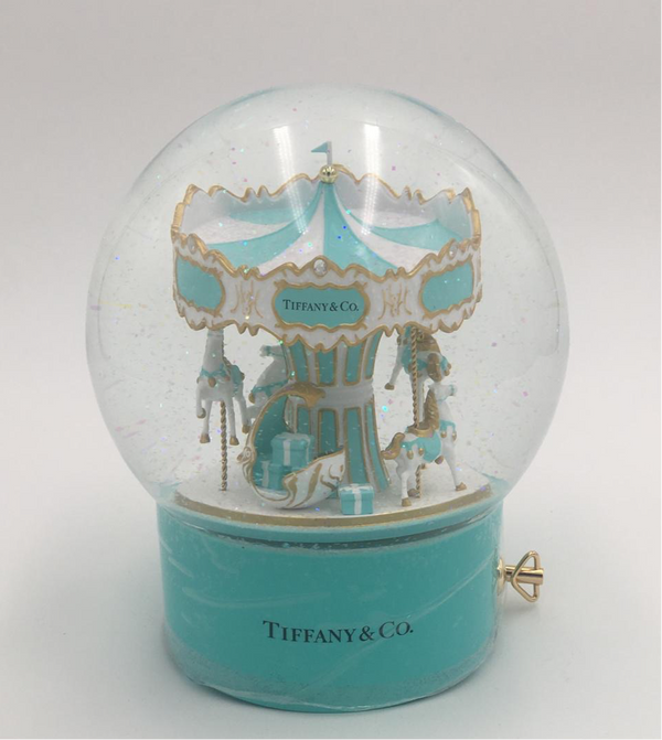 Tiffany & Co | Stunning Carousel Musical Globe | Large– TC