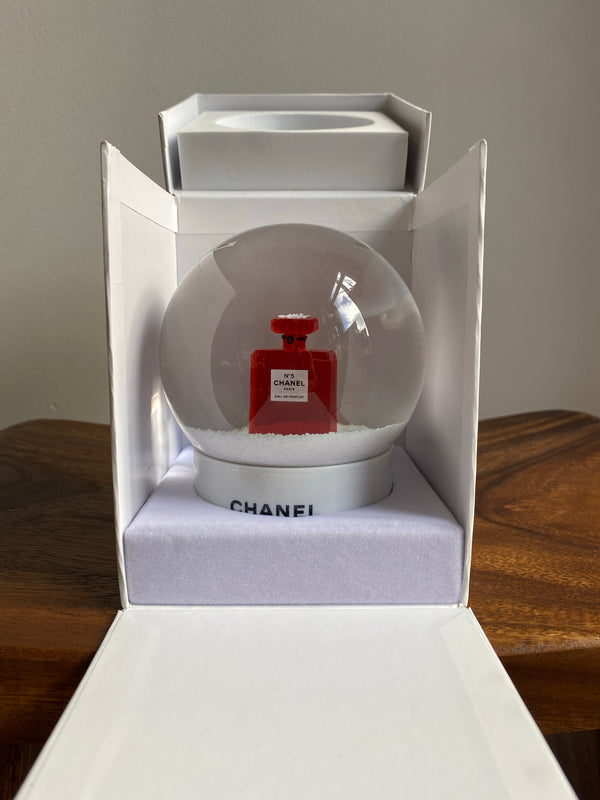 Chanel Snow Globe Perfume Shopping Bags and Presents