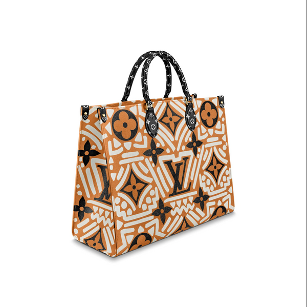 Louis Vuitton Orange, Pattern Print Monogram Giant Crafty Neverfull mm