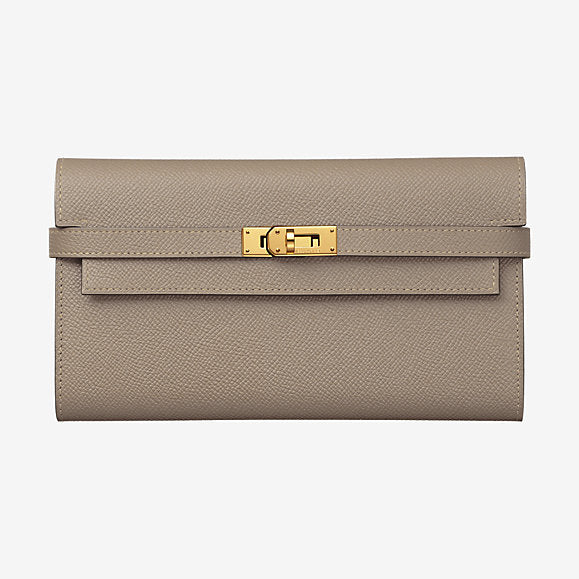 Hermes Constance Long To Go Wallet Etoupe Gold Hardware – Mightychic