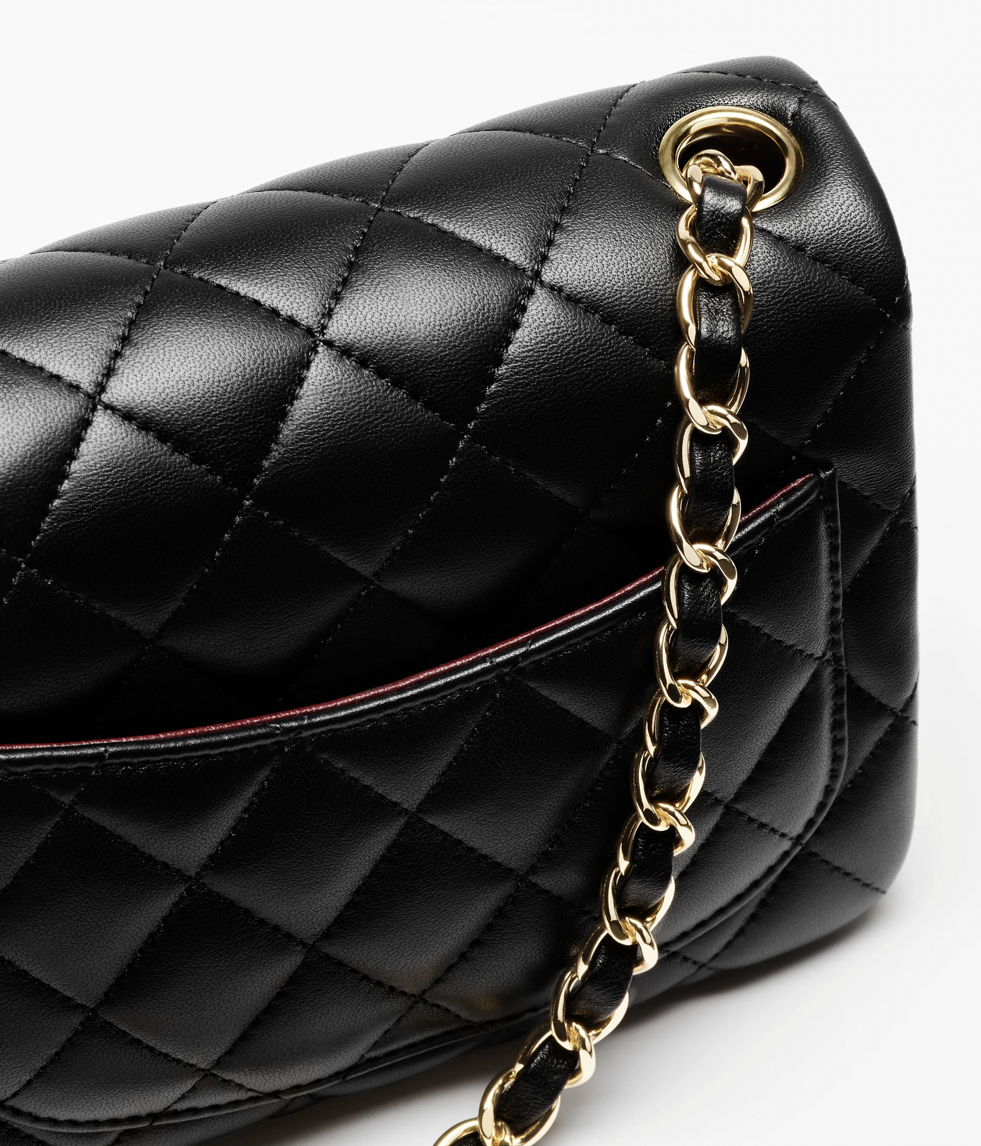 Chanel Black Lambskin Lambskin Mini Flap Bag TC