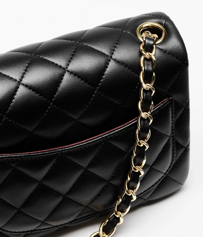 Chanel Black Lambskin Lambskin Mini Flap Bag