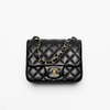 Chanel Black Lambskin Lambskin Mini Flap Bag