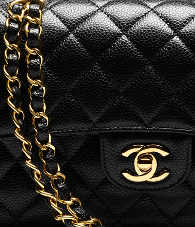 Chanel Black Caviar Small Classic Flap Bag