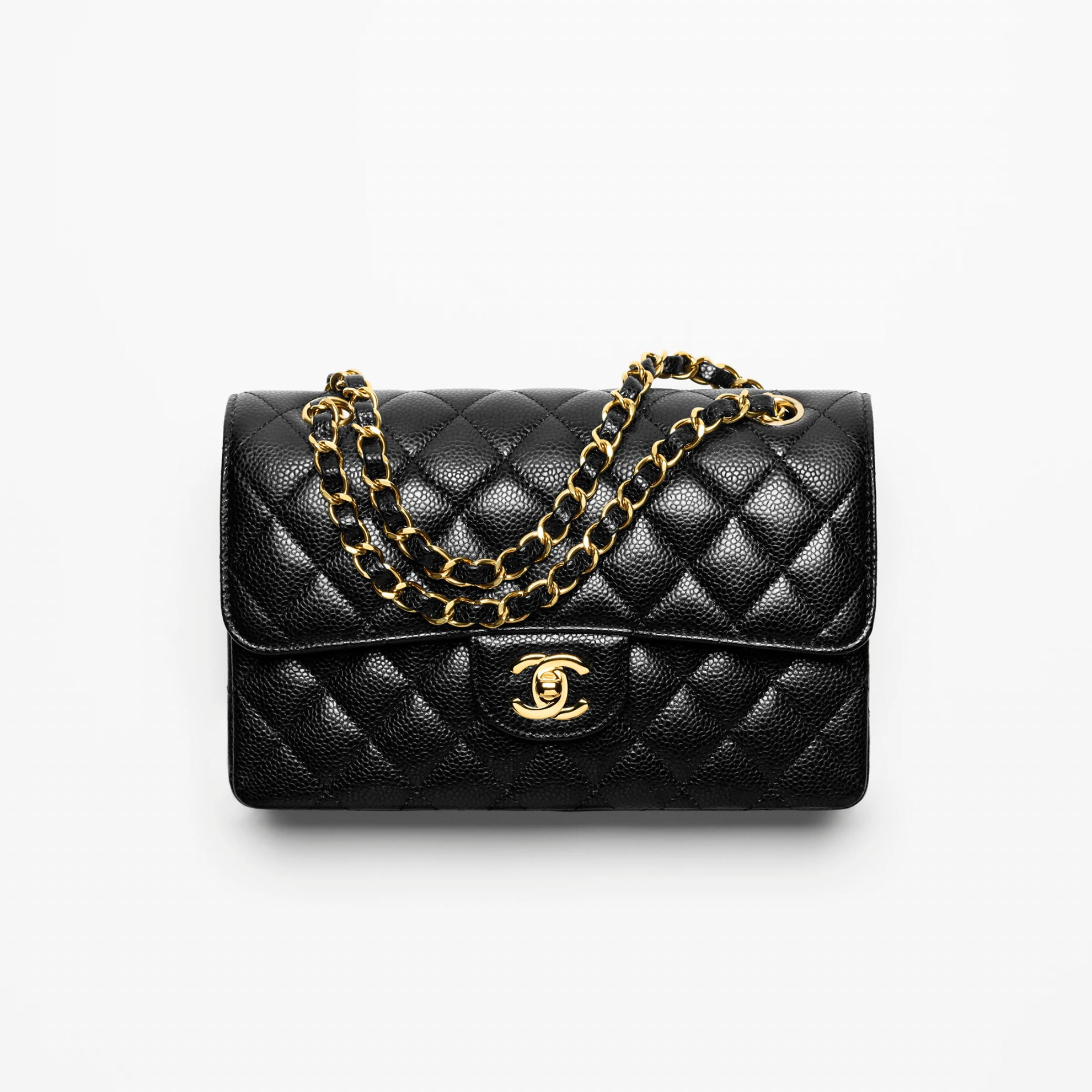 Chanel mini sales black caviar