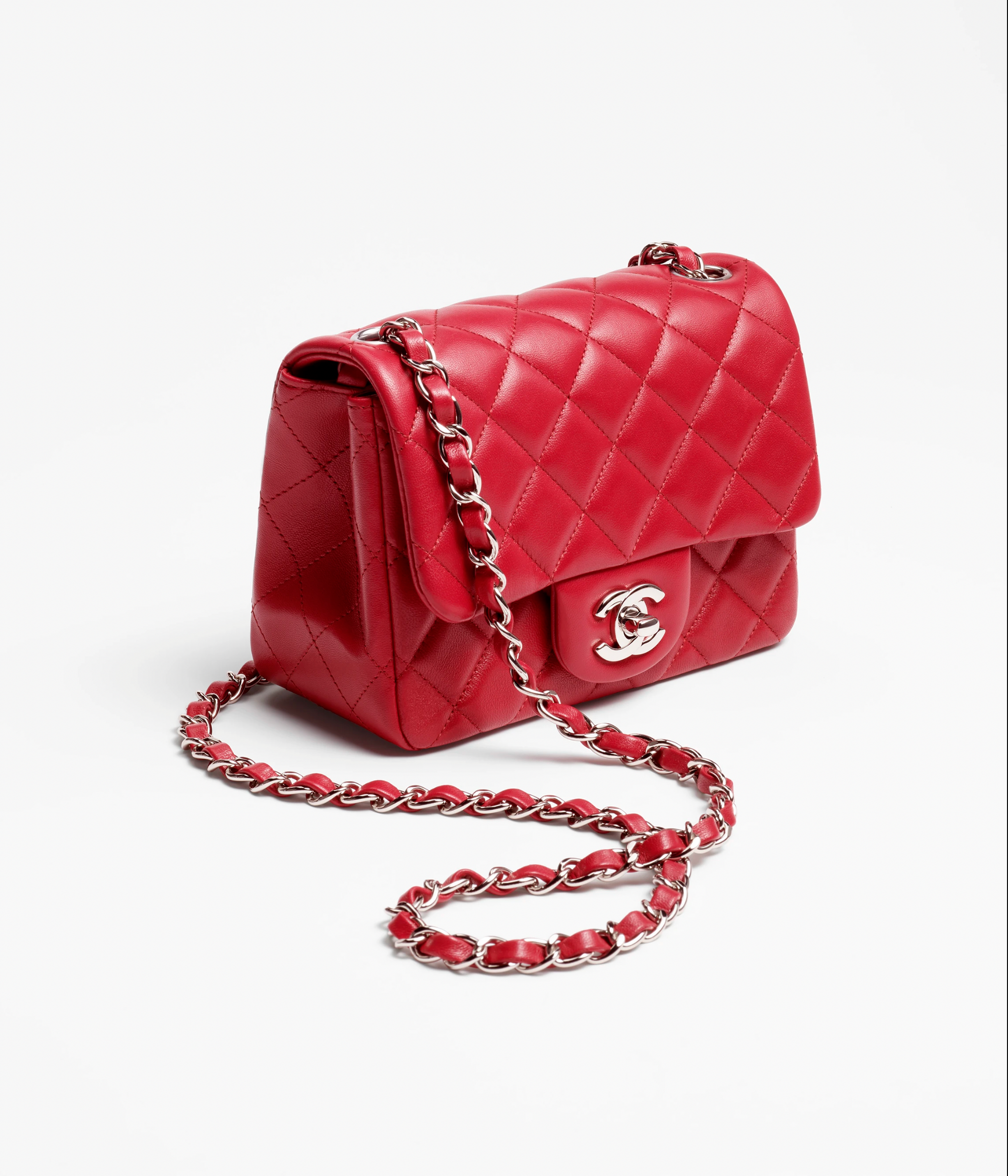 Red chanel purse sale