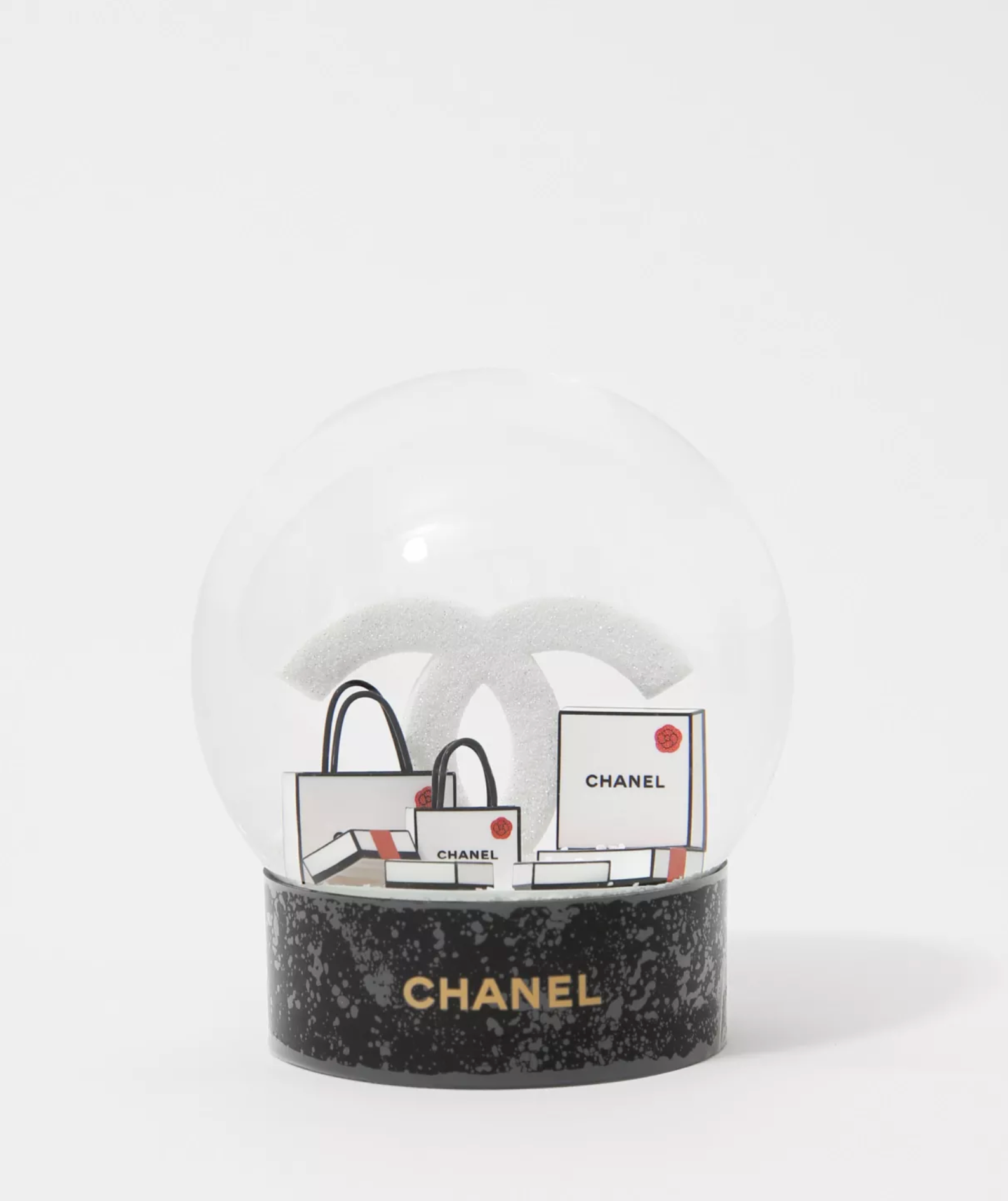 非売品シャネル　CHANEL ホリデー　VIP海外限定　スノーボール Chanel Snow Globe Double C Shopping Bags– TC