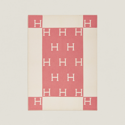 Hermes Pink Baby Avalon blanket