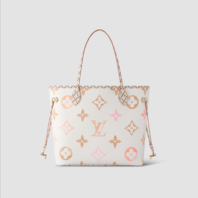 Louis Vuitton Blue White Giant Monogram Canvas By The Pool Neverfull MM