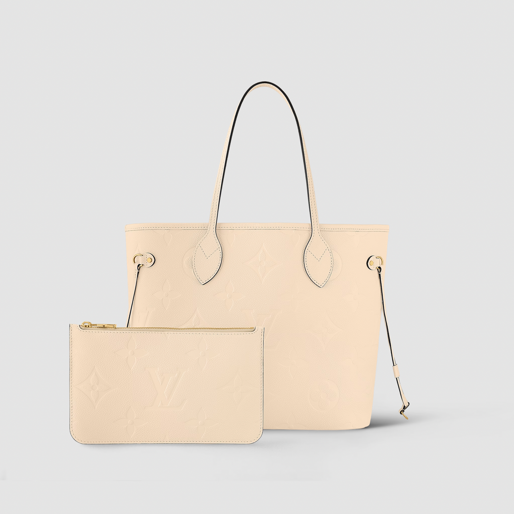 louis vuitton cream tote bag