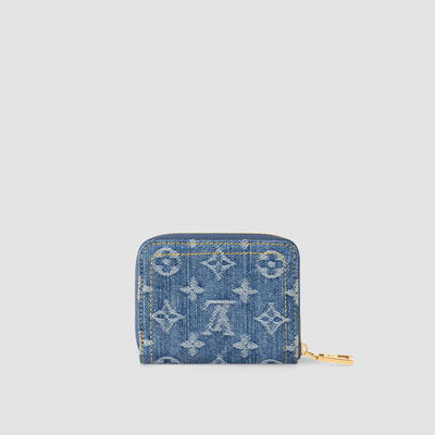 Louis Vuitton Denim Blue Zippy Coin Purse M82957 TC