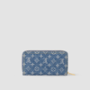 Louis Vuitton Denim Blue Zippy Wallet M82958