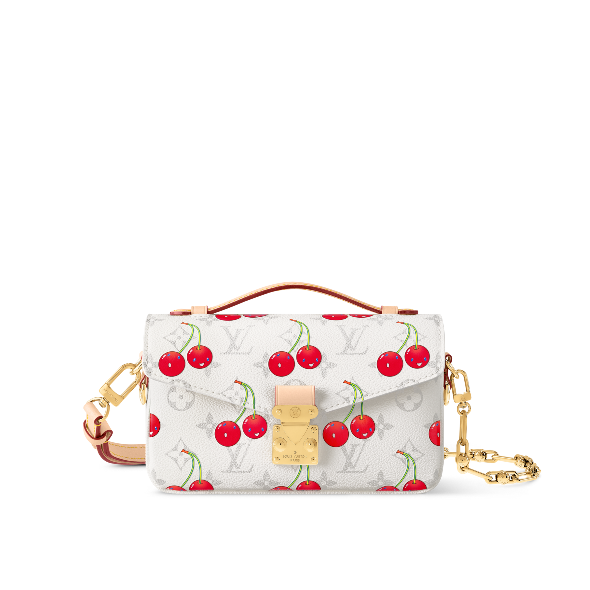 Louis Vuitton LV x TM Cherry Pochette Métis East West M14231– TC Louis Vuitton LV x TM Cherry Pochette Métis East West M14231– TC