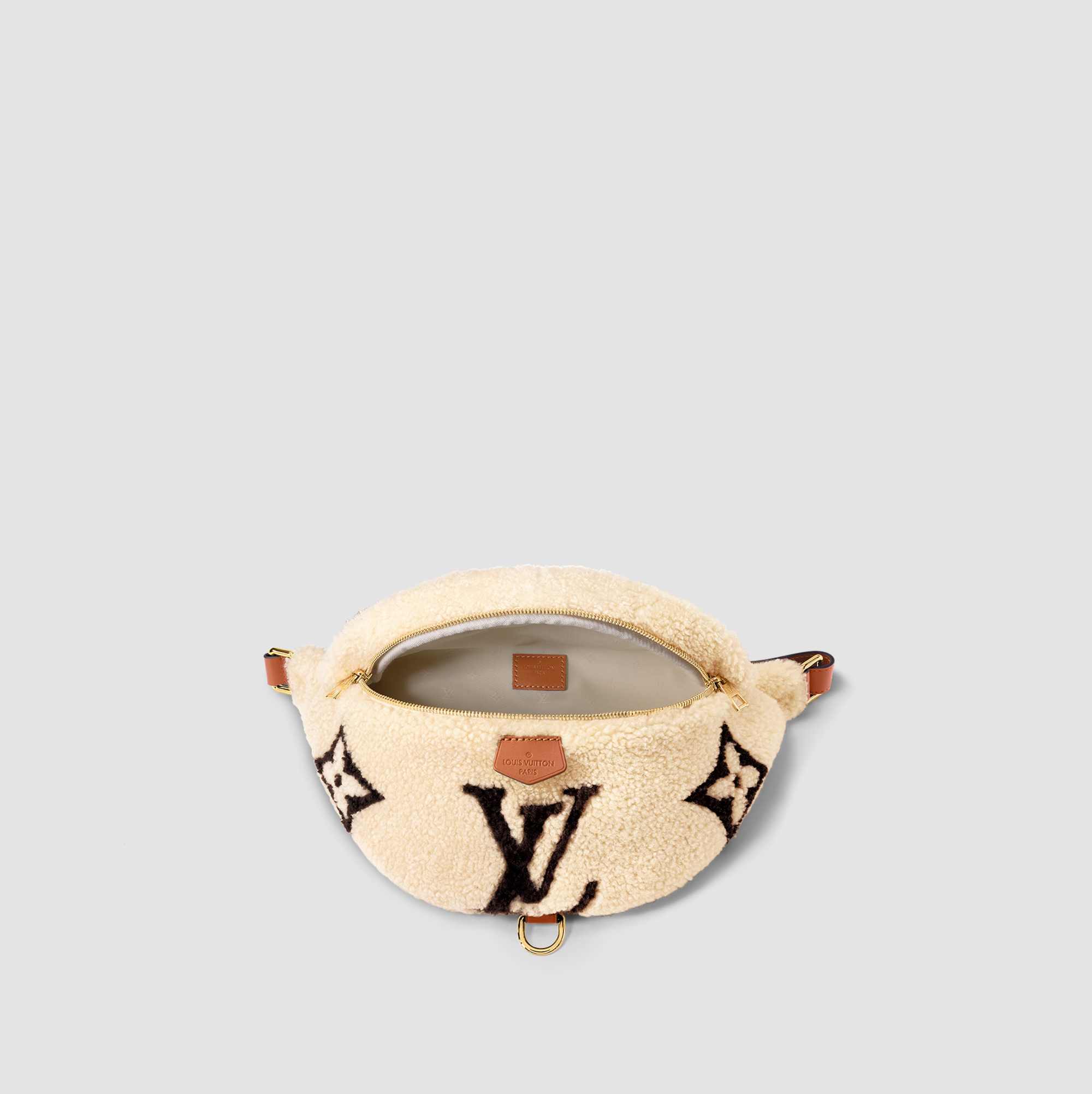 Louis Vuitton LV SKI Bumbag Cream/Brown in Shearling/Cowhide Leather with  Gold-tone - US