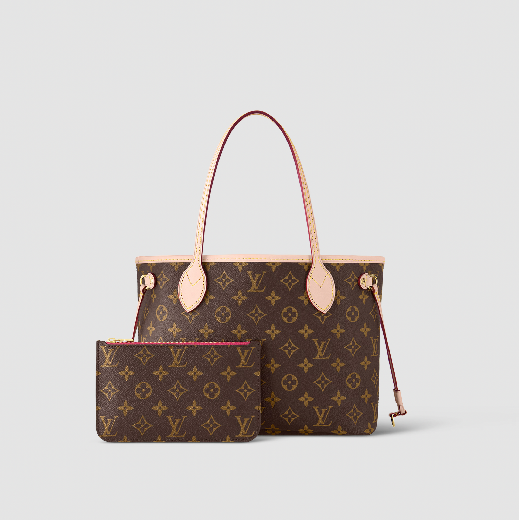 Louis Vuitton Monogram Fall for You Neverfull mm Beige Clair
