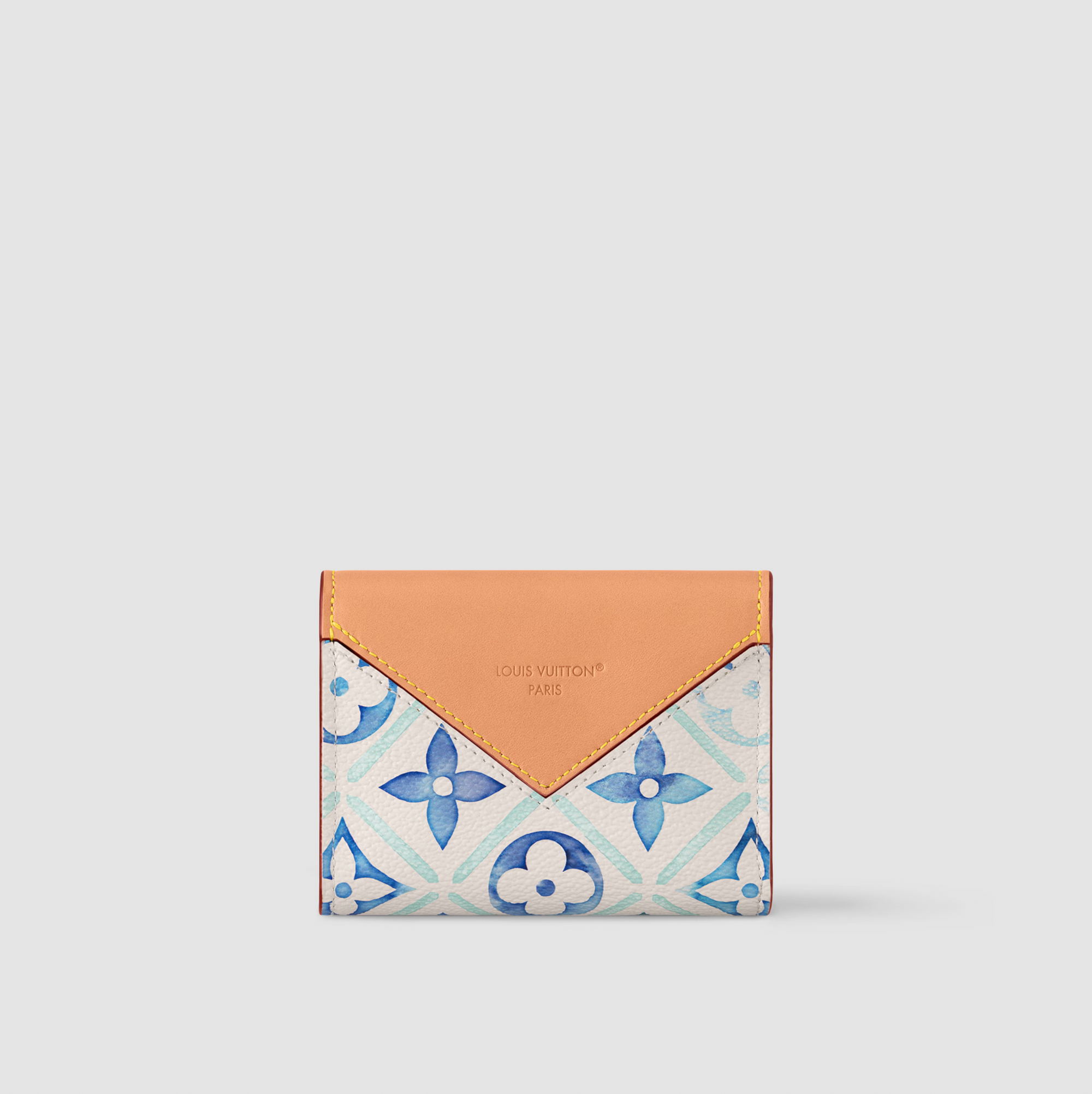 LOUIS VUITTON Pouch And Playing Cards Blue Coated Canvas LOUIS VUITTON Pouch And Playing Cards Blue Coated Canvas
