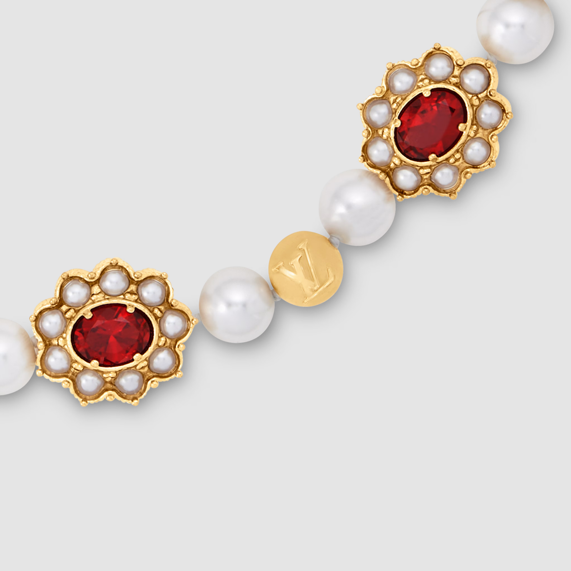 Louis Vuitton Runway LV Dynasty Flower Necklace M01763– TC Louis Vuitton Runway LV Dynasty Flower Necklace M01763– TC