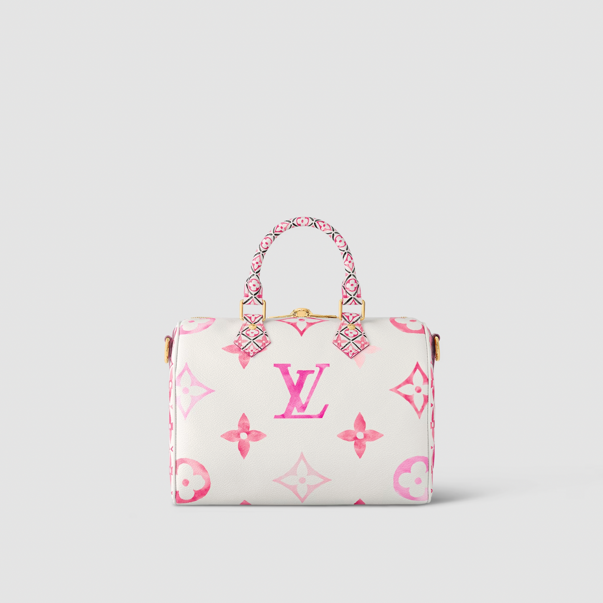 Louis Vuitton Speedy 25 bandouliere giant monogram light pink