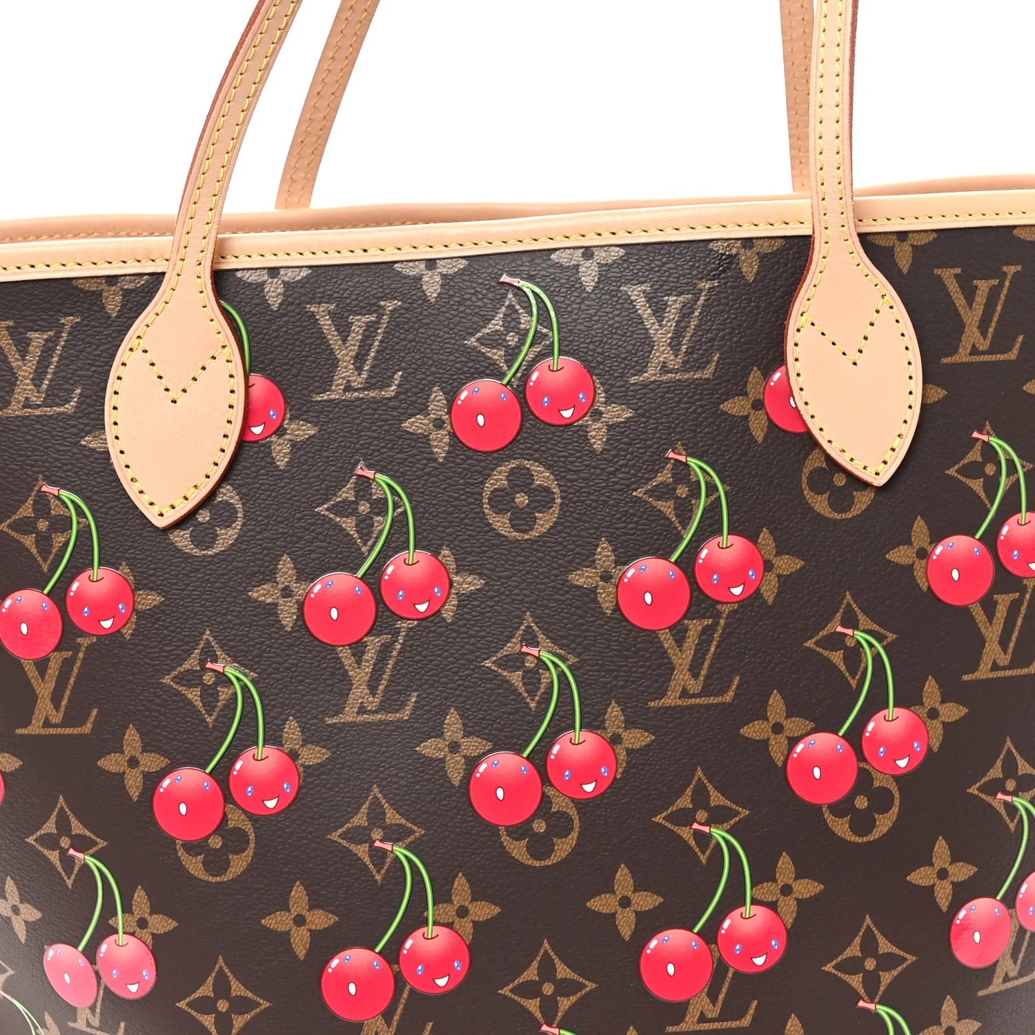 Louis Vuitton LV x TM Cherry Neverfull MM M13263