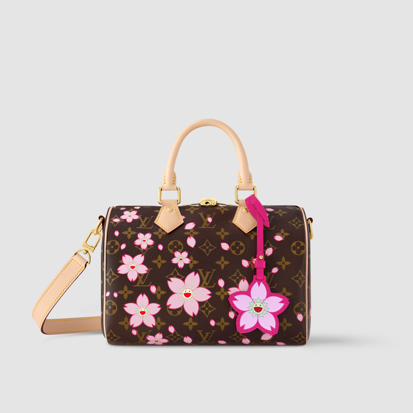 Louis Vuitton LV x TM Cherry Blossom Speedy Bandouliere 25 M14174