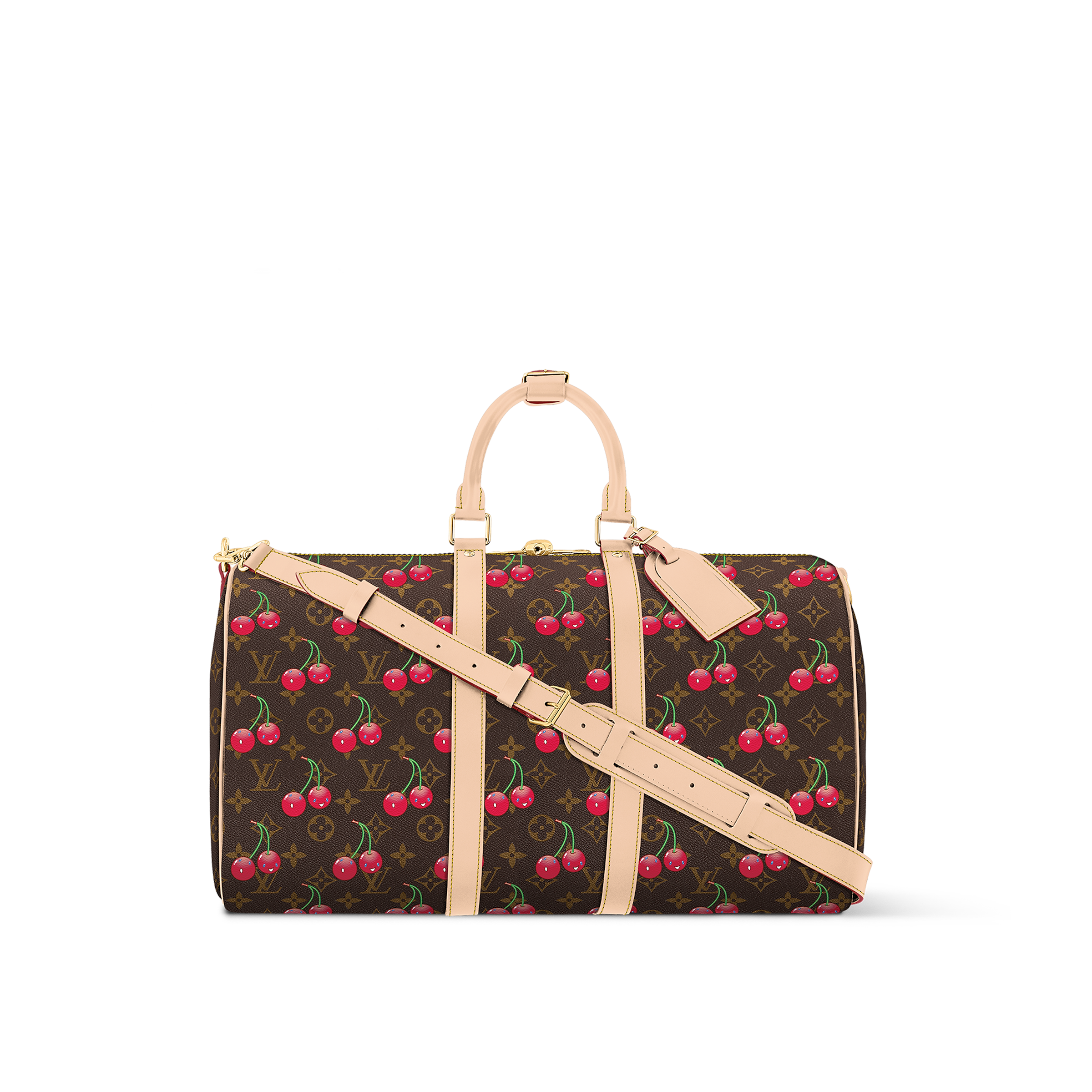 Louis Vuitton LV x TM Cherry Keepall Bandoulière 45 M13764– TC Louis Vuitton LV x TM Cherry Keepall Bandoulière 45 M13764– TC
