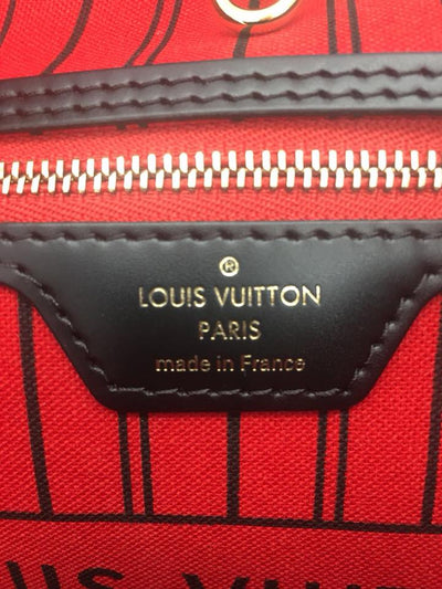 Louis Vuitton Neverfull MM interior pink Dark brown ref.323508 - Joli Closet
