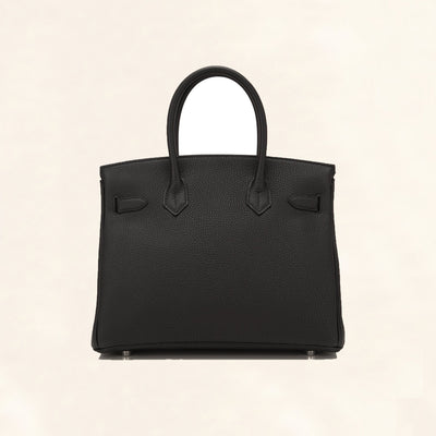 Hermes Noir Black Togo Gold Hardware Birkin 25 Handbag Bag Tote