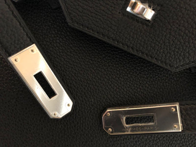 Hermes Birkin 30 Black with Silver Hardware Reveal, Comparison